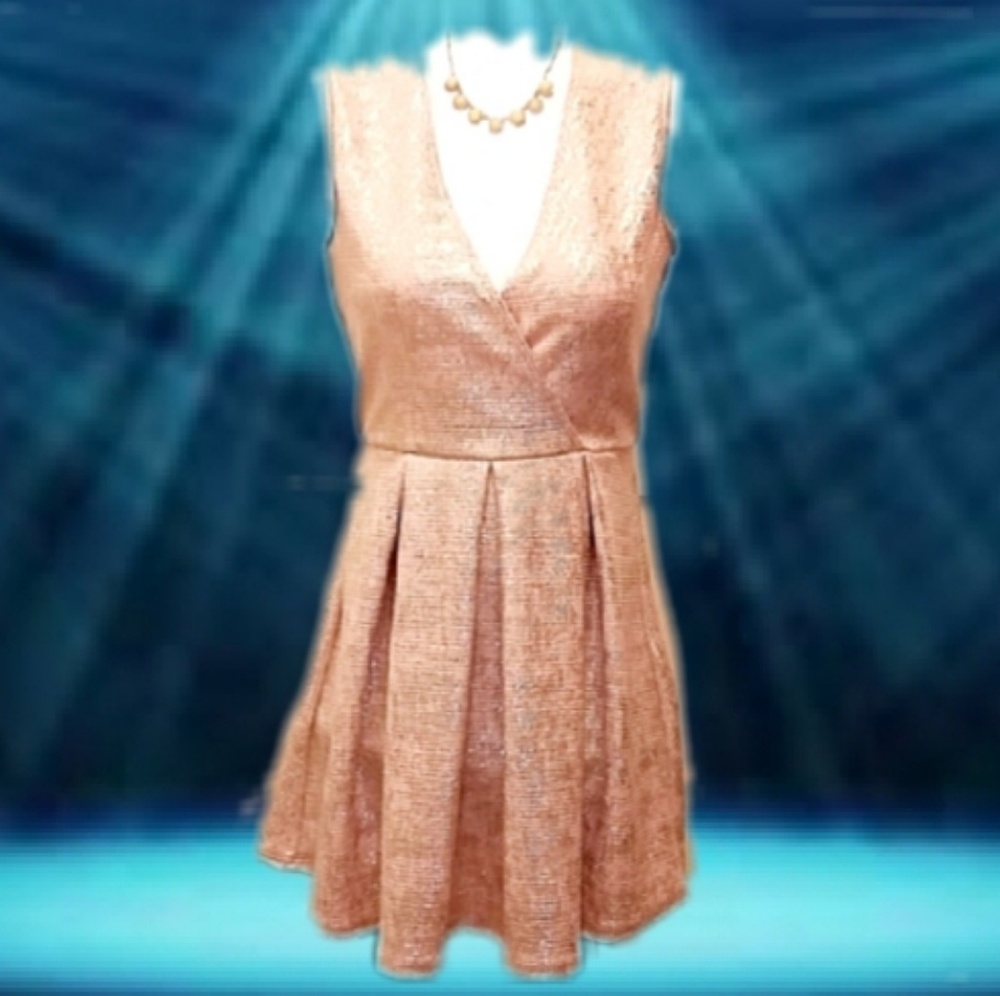DEB Ladies Blush Pink Slip on Dress Sz M